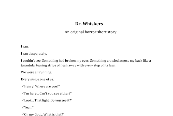 write an original short story